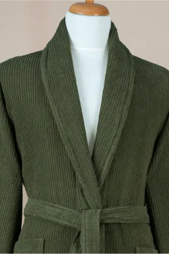 Striped Bathrobe Set 100% Cotton Certified 3 Pieces - 5