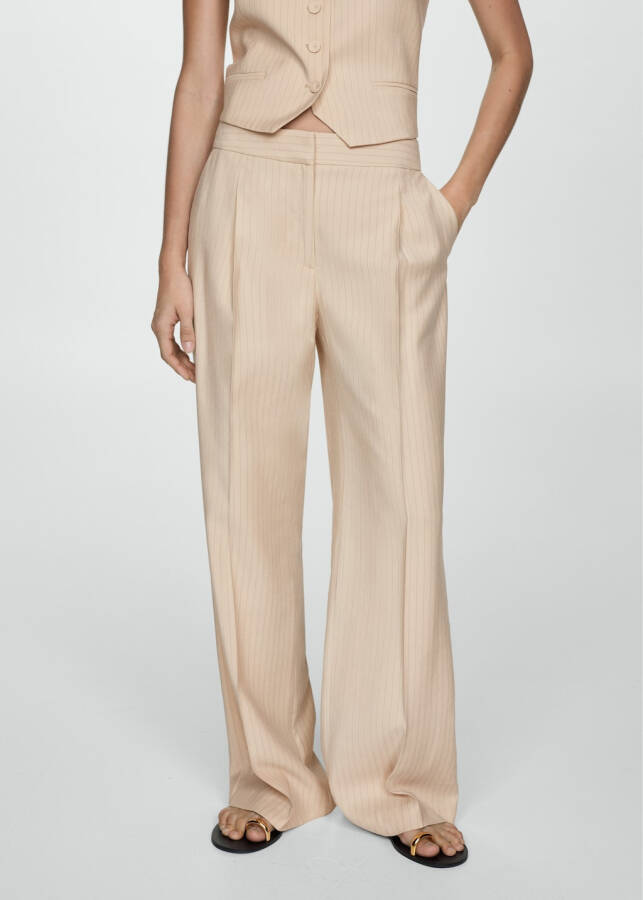 Striped beige pants - 5