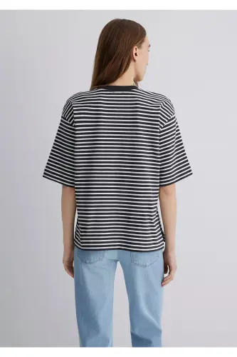 Striped Black T-Shirt Standard 1613113-85308 - 3