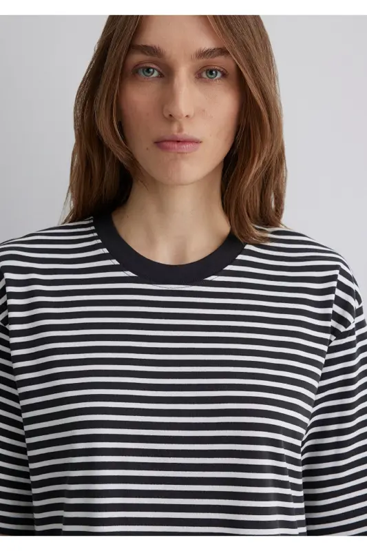 Striped Black T-Shirt Standard 1613113-85308 - 4