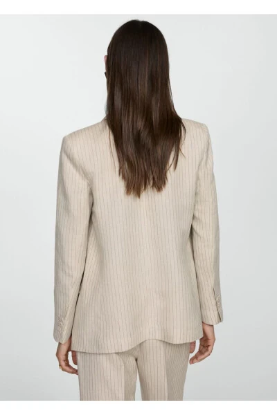 Striped Blazer Jacket - 4