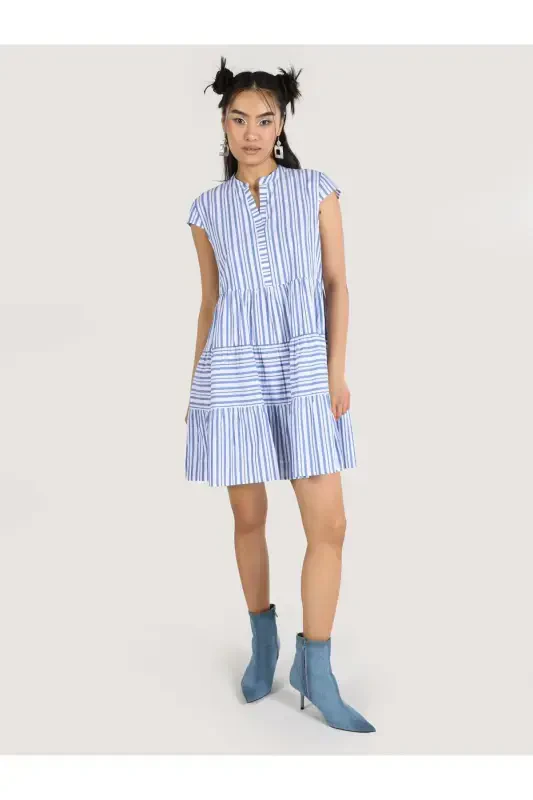 Striped blue dress (Regular Fit) - COLIN’S