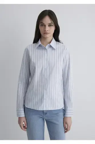 Striped Blue Shirt Regular Fit 121 - 4