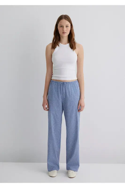 Striped Blue Trousers 1010999-89860 - 4