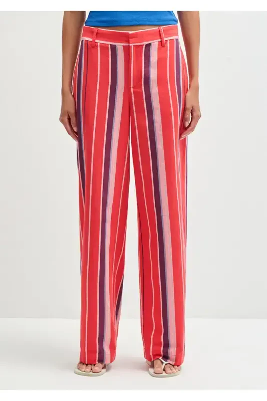 Striped Blue Trousers 1011051-90772 - 4