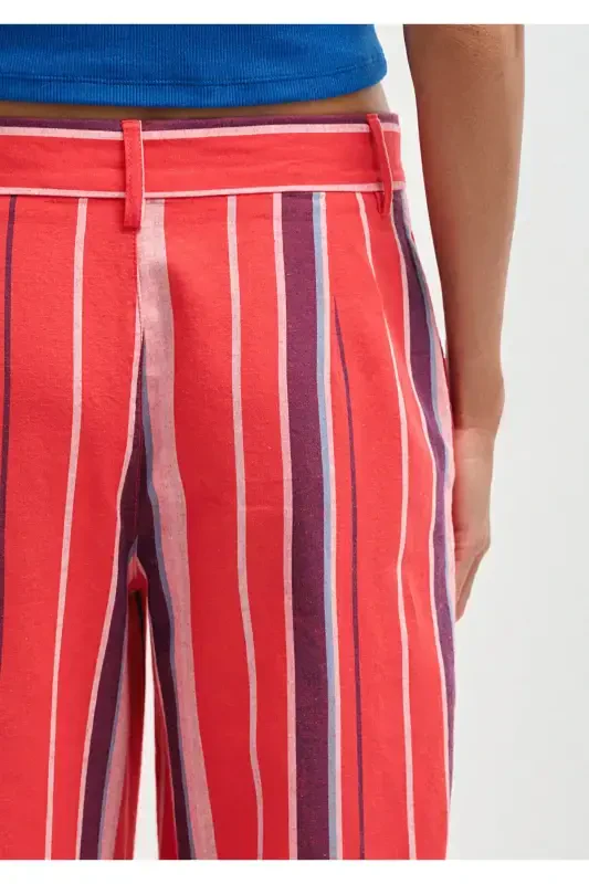 Striped Blue Trousers 1011051-90772 - 8