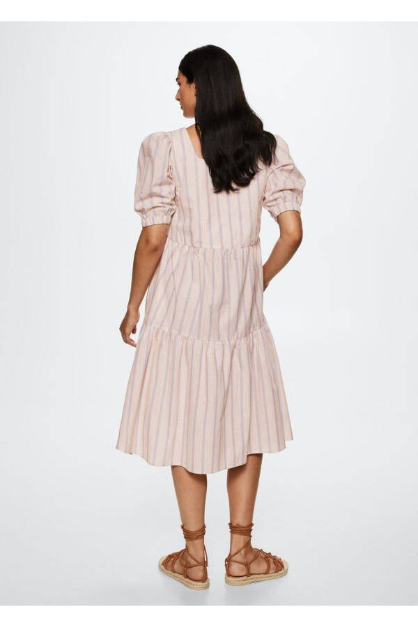 Striped Cotton Dress - 3