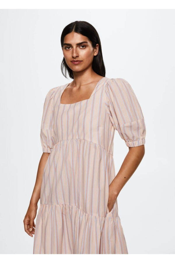 Striped Cotton Dress - 4