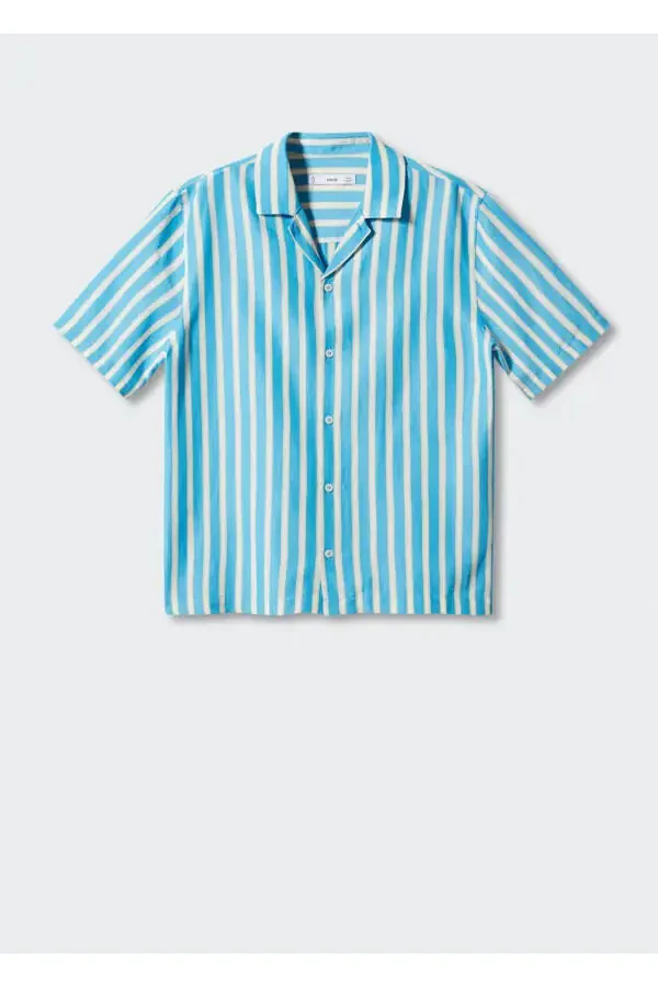Striped cotton linen shirt - 3