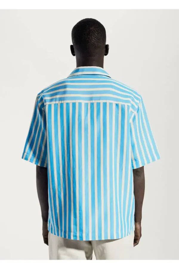 Striped cotton linen shirt - 4