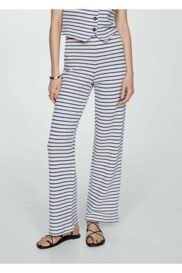 Striped crochet pants - 1