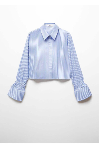 Striped crop shirt - 3