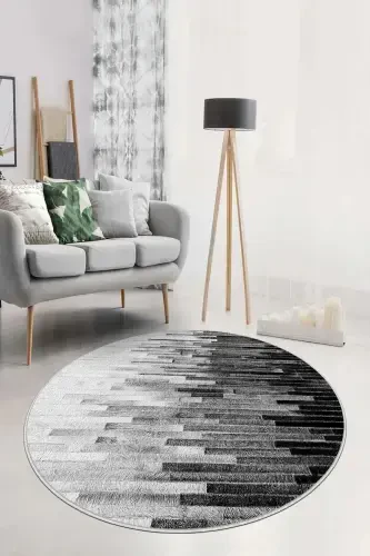 Striped Digital Printing Washable Non-Slip Base Decorative Thin Living Room Carpet Kitchen Carpet and Runner-mix - 1