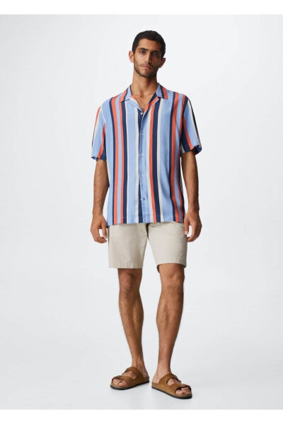 Striped Drape Shirt - MANGO MAN (1)