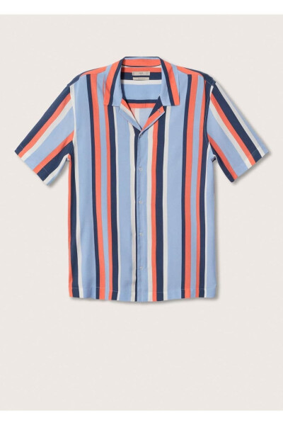 Striped Drape Shirt - 3