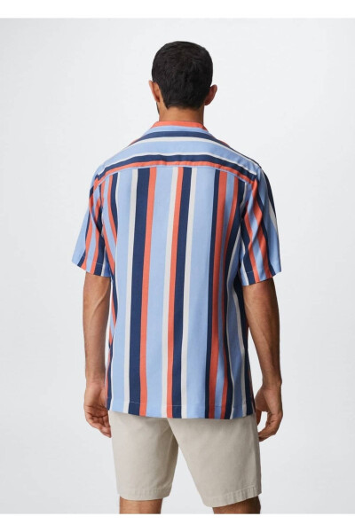 Striped Drape Shirt - 4