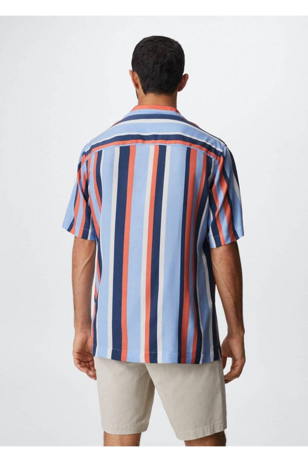 Striped Drape Shirt - 4