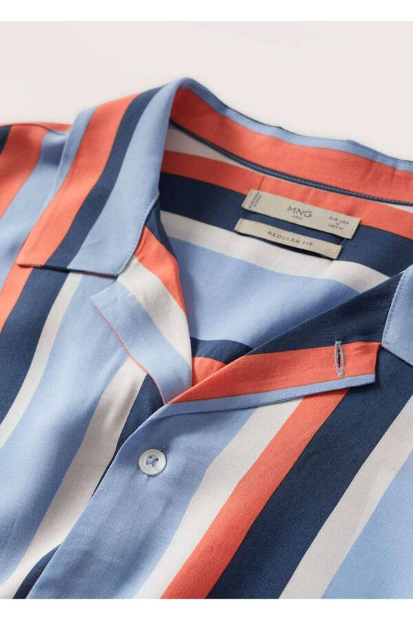 Striped Drape Shirt - 5