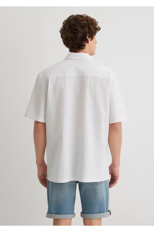 Striped Grey Shirt Regular Fit / Normal Cut 0211 - 4