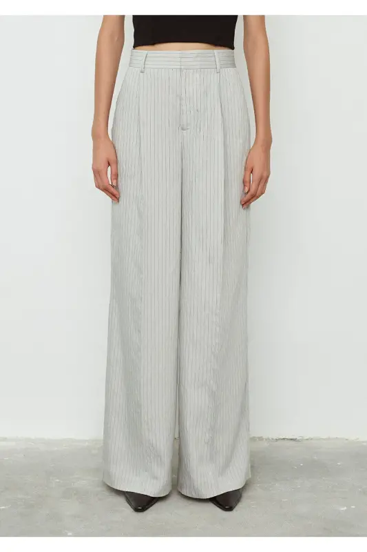 Striped Grey Trousers 1010780-87977 - 3