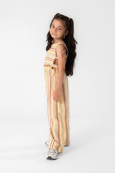 Striped Jumpsuit for Girls 100% Cotton - 2