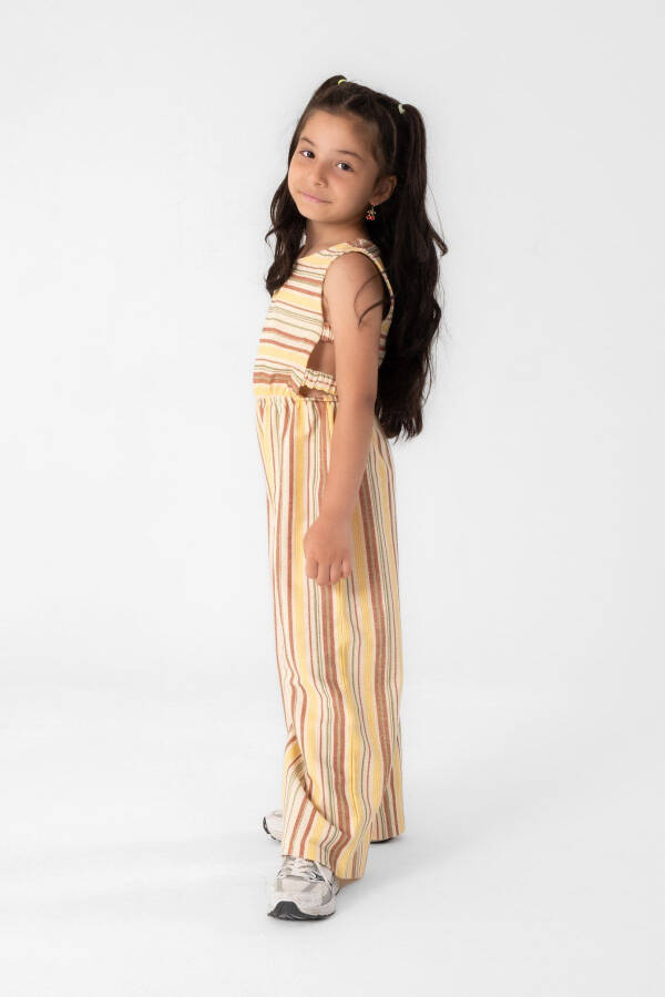 Striped Jumpsuit for Girls 100% Cotton - 2