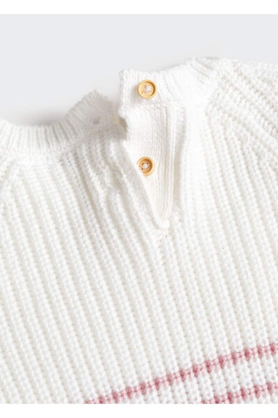 Striped Knit Sweater - 4