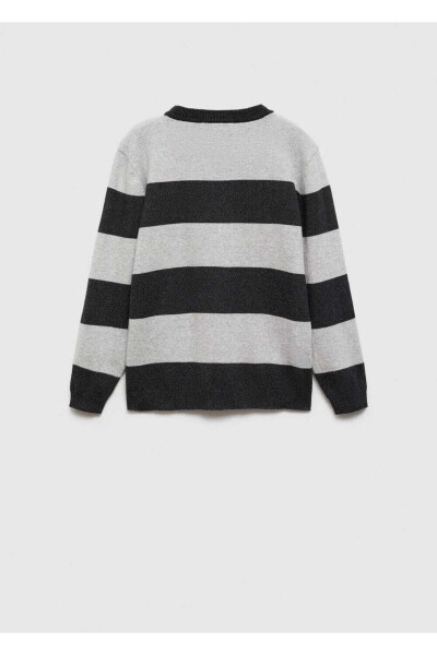 Striped Knitted Sweater - 4