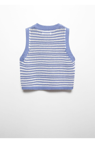 Striped knitted sweater - 3