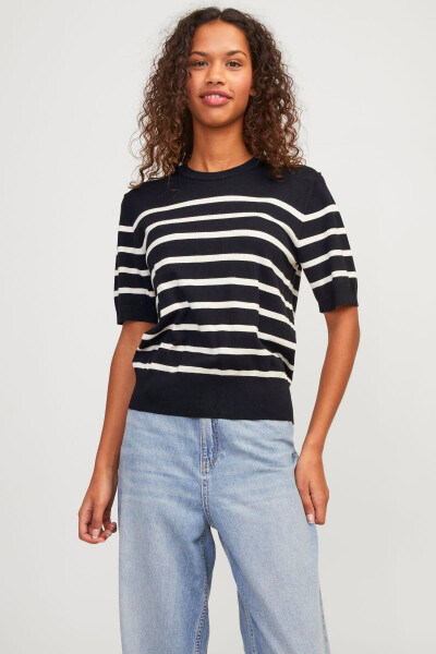 Striped knitted sweater by Layla - 1