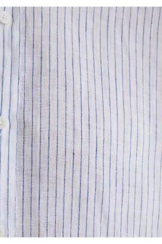 Striped Linen Shirt Standard 0211634-90795 - 6