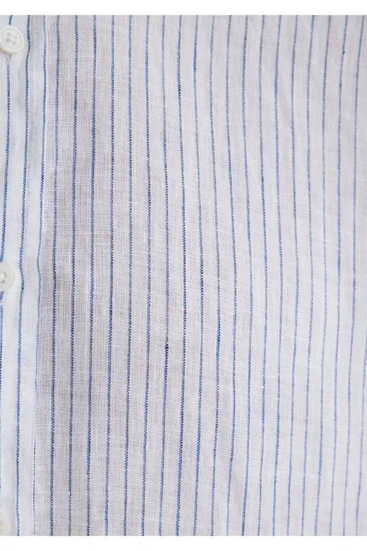 Striped Linen Shirt Standard 0211634-90795 - 6