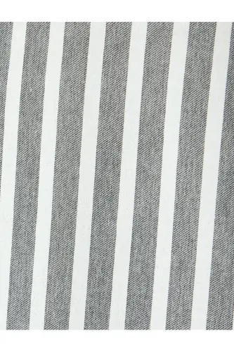 Striped Long Sleeve Button Down Collar Slim Fit Shirt-Ka - 6