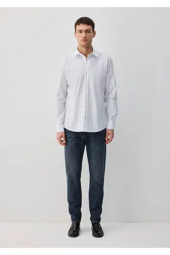 Striped Long Sleeve Men's Shirt M0211426-70840 - 3