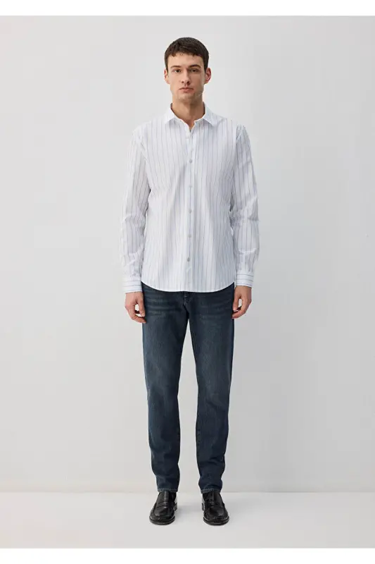 Striped Long Sleeve Men's Shirt M0211426-70840 - 3