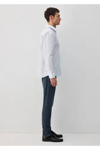 Striped Long Sleeve Men's Shirt M0211426-70840 - 5