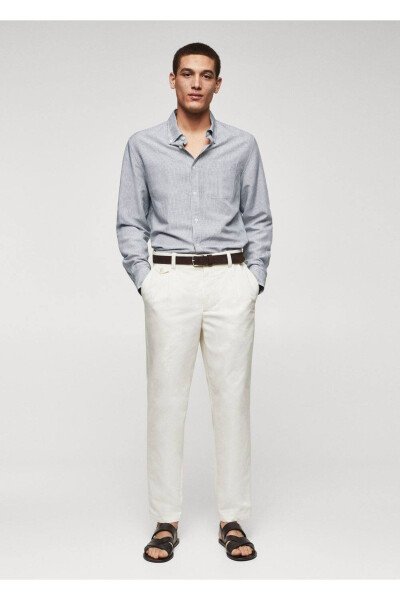 Striped Loose Shirt - MANGO MAN (1)