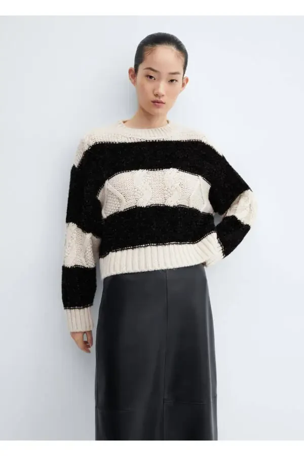 Striped Lurex Sweater - 1
