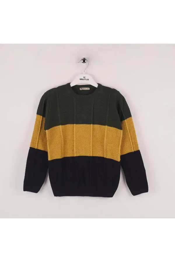 Striped Men's Sweater - 8