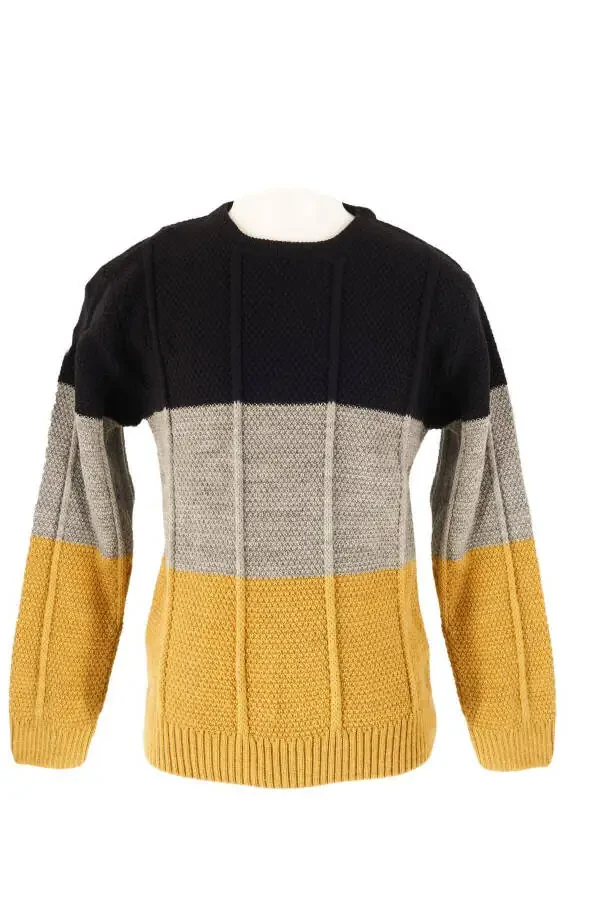 Striped Men's Sweater - 1
