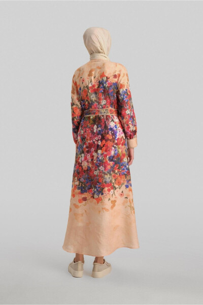 Striped Patterned Dress - 6