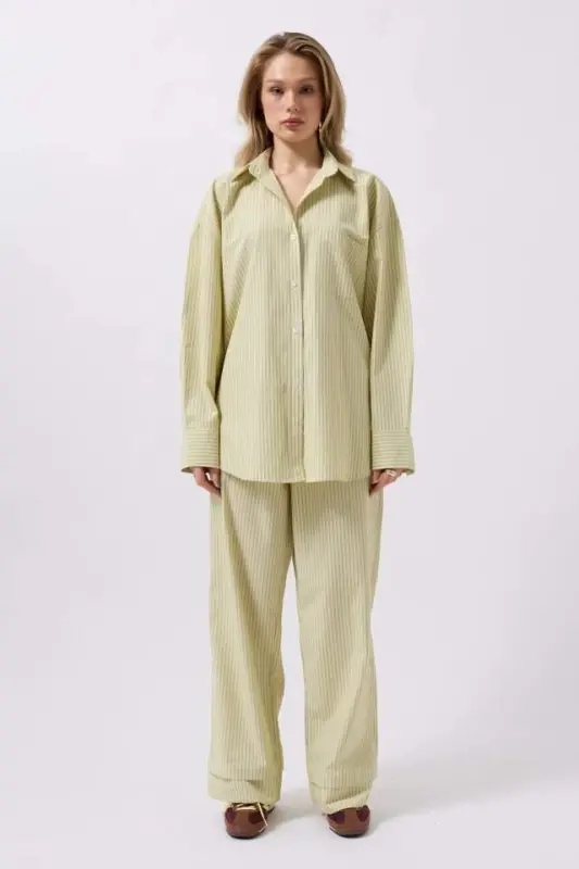 Striped Pocket Detail Shirt - 4