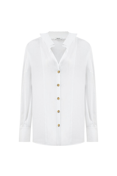 Striped poplin shirt - 3