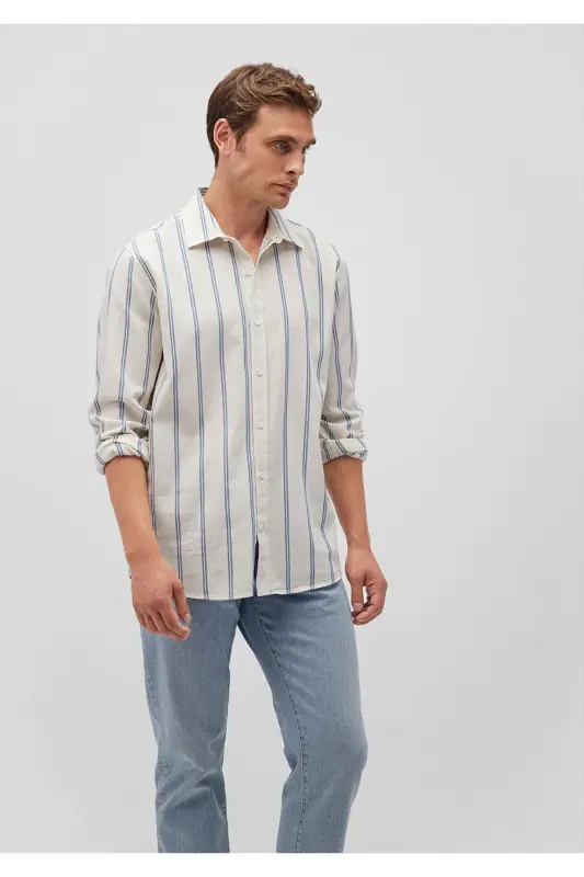 Striped Shirt Regular Fit / Normal Cut 0211085- - 2