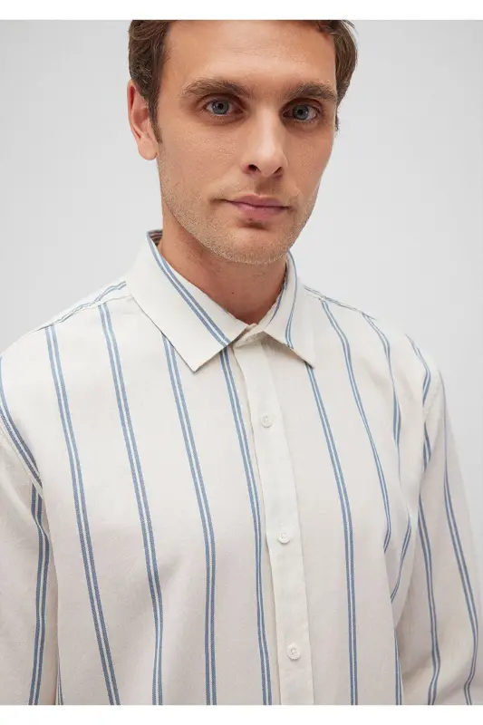 Striped Shirt Regular Fit / Normal Cut 0211085- - 5