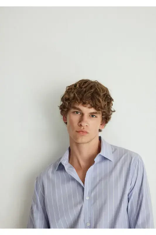 Striped Shirt Regular Fit / Normal Fit 0211108- - 2