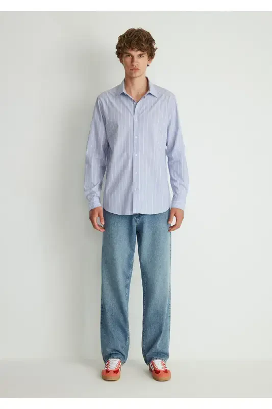 Striped Shirt Regular Fit / Normal Fit 0211108- - 3