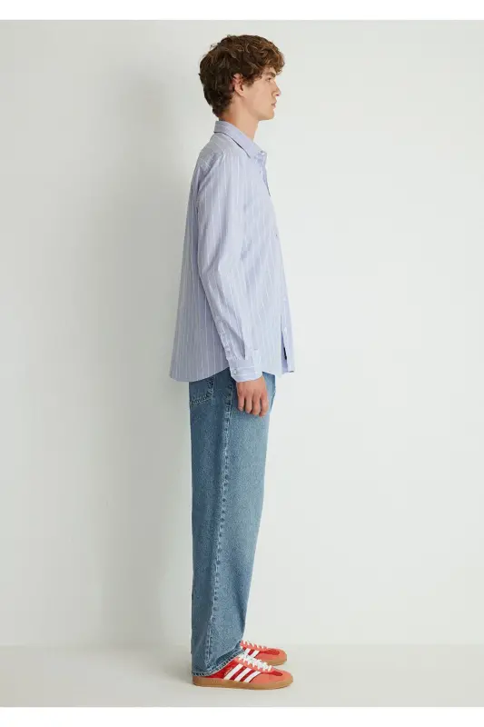 Striped Shirt Regular Fit / Normal Fit 0211108- - 5