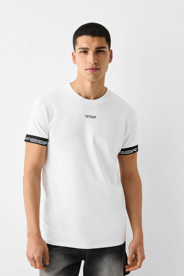 Striped short sleeve slim fit t-shirt - 1