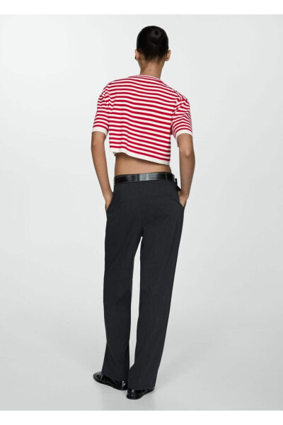 Striped short sweater - 4